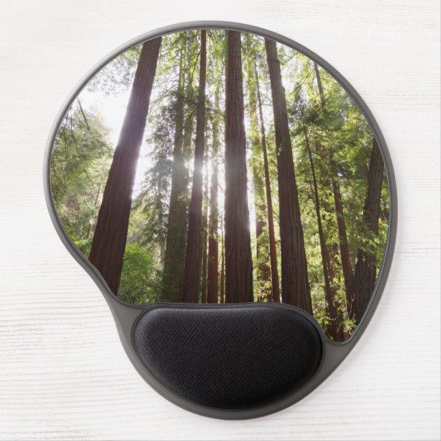 Up to Redwoods in the Morning Gel Mouse Pad (Front)