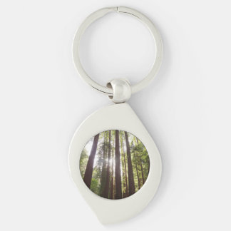Up to Redwoods in the Morning Keychain