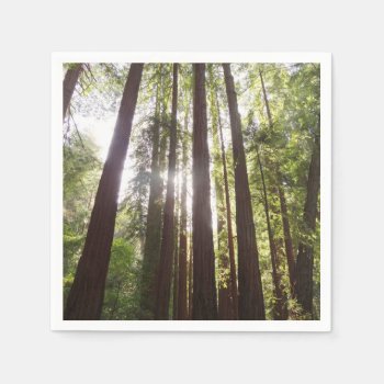 Up To Redwoods In The Morning Napkins by mlewallpapers at Zazzle
