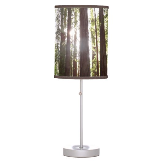 Up to Redwoods in the Morning Table Lamp (Front)
