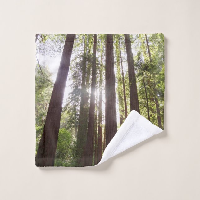 Up to Redwoods in the Morning Wash Cloth (Wash Cloth)