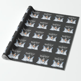 Up to Snow Good Funny Snowman Christmas  Wrapping Paper