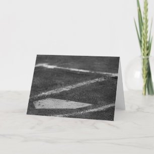 Up to the Plate (Black and White) Card