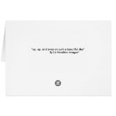 "Up, up and away" (Back Horizontal)