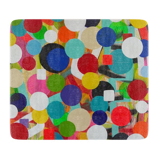 Up Up and Away 6 x 7 Deco Glass Cutting Board (Front)