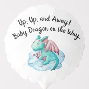 Up, Up, and Away! Baby Dragon on the Way Balloon