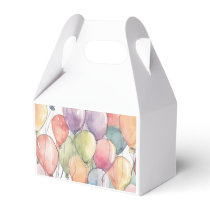 Up, Up and Away Balloon Birthday Favor Boxes