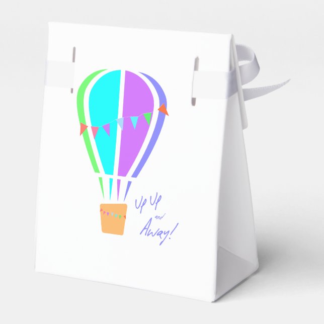 Up Up and Away! Favor Boxes (Back Side)