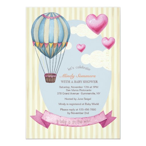 Up Up And Away Invitations 7