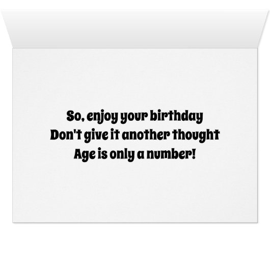 UP UP AND AWAY-JUST LIKE YOUR AGE (Inside Horizontal (Bottom))