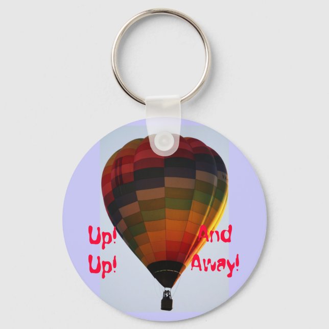 Up! Up!, And Away! Keychain (Front)