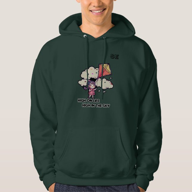 Up, Up, and Away: Kite Flying Fun Hoodie (Front)