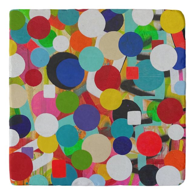 Up Up and Away Marble Trivet (Front)
