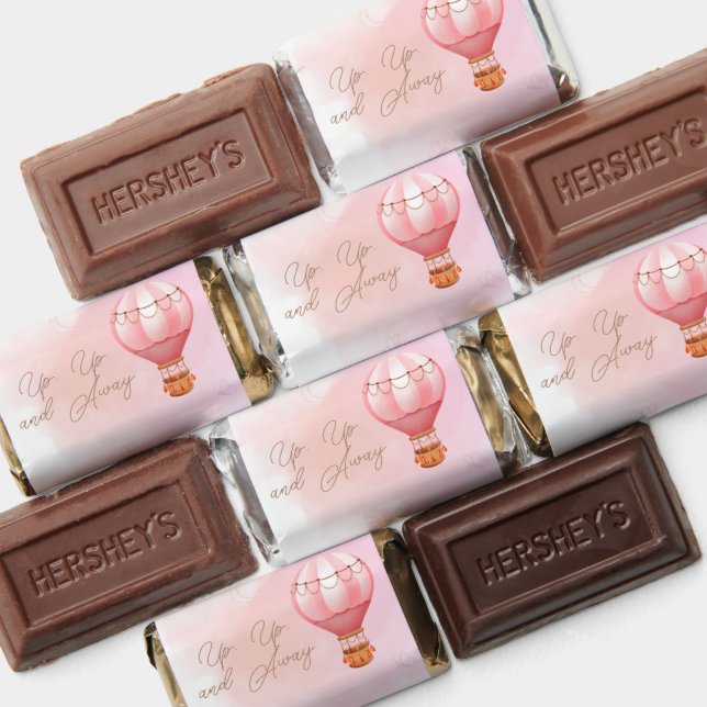 Up Up and Away Pink Hot Air Balloon  Hershey's Miniatures (Assorted)