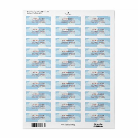 Up Up And Away Return Address Label