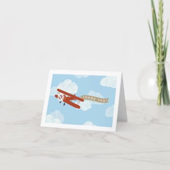 Up Up And Away Thank You Card by Whimzy_Designs at Zazzle