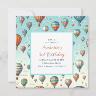 Up, Up, and Away! Whimsical Hot Air Balloons Save The Date