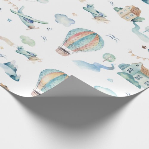 Up Up and Away Wrapping Paper