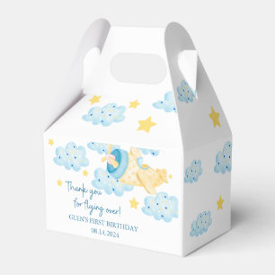 Up Up and Away Yellow Airplane Favor Box
