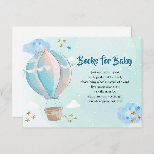 Up up away Baby Shower Books for Baby Invitation Postcard