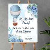 Up up and away Baby Shower Welcome Sign