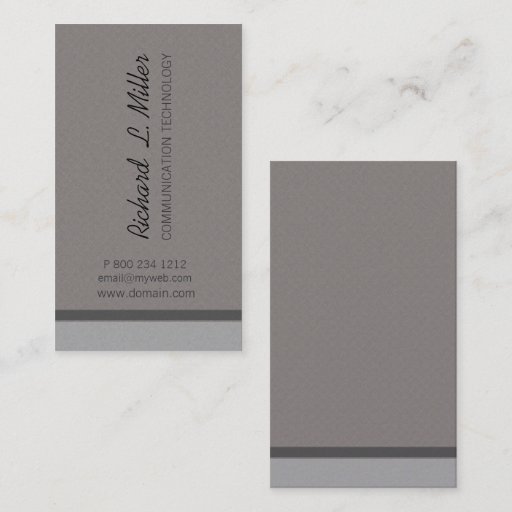 Customizable Minimalist Neutral Corporate Custom Business Cards