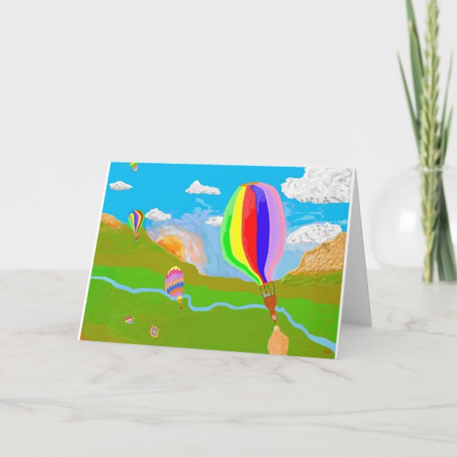 Up Up Up And Away Card (Front)