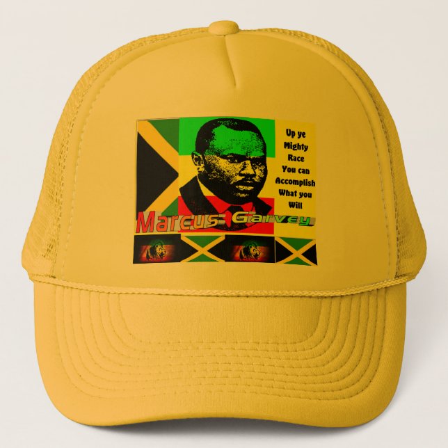 Up ye mighty race trucker hat (Front)