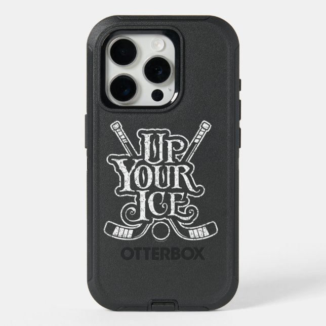 Up Your Ice (hockey) iPhone 15 Pro Case (Back)