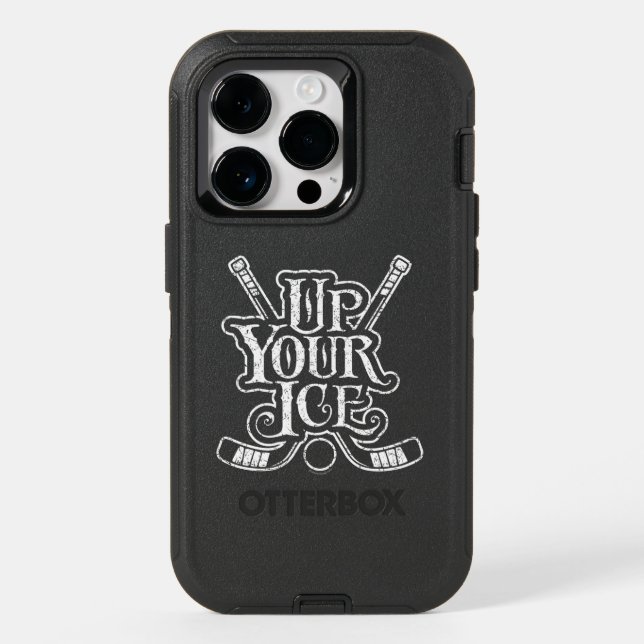 Up Your Ice (hockey) Otterbox iPhone Case (Back)