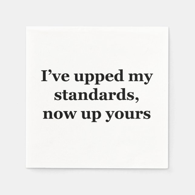 Up Yours Paper Napkins (Front)