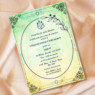 Upanayanam aka Hindu Holy Thread Janeu Ceremony Invitation