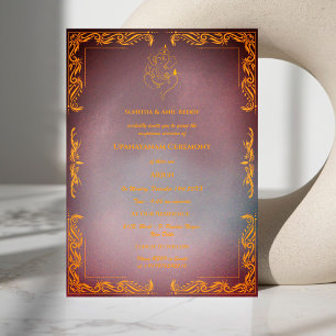 Upanayanam aka Hindu Holy Thread Janeu Ceremony Invitation