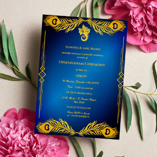 Upanayanam aka Hindu Holy Thread Janeu Ceremony Invitation