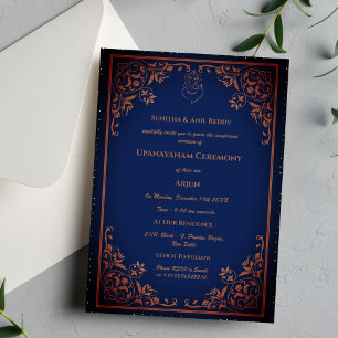 Upanayanam aka Hindu Holy Thread Janeu Ceremony Invitation