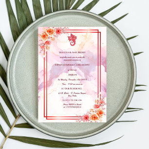 Upanayanam aka Hindu Holy Thread Janeu Ceremony Invitation