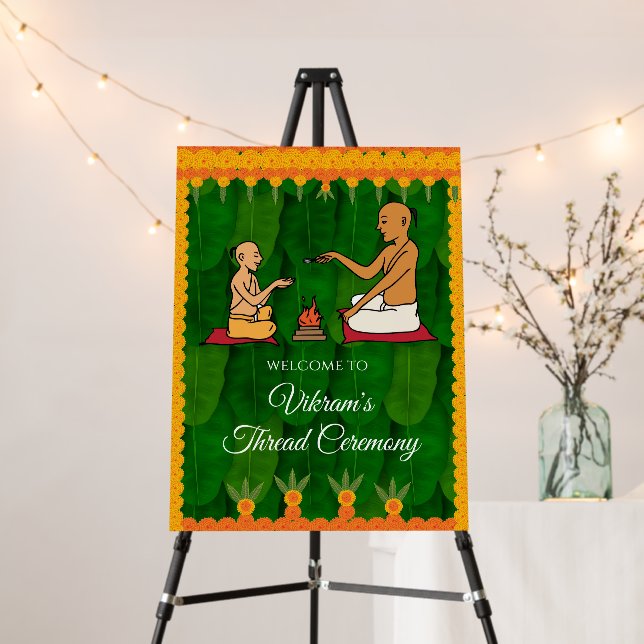 Upanayanam sign & Thread Ceremony sign Upanayanam (In Situ (Stand))