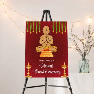 Upanayanam sign & Thread Ceremony Welcome sign