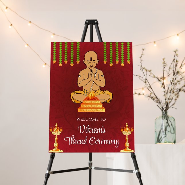 Upanayanam sign & Thread Ceremony Welcome sign (In Situ (Stand))