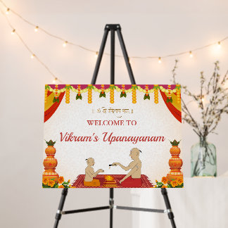 Upanayanam/Thread Ceremony Welcome Foam Board