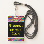[ Thumbnail: Upbeat "Student of The Day!" Badge ]