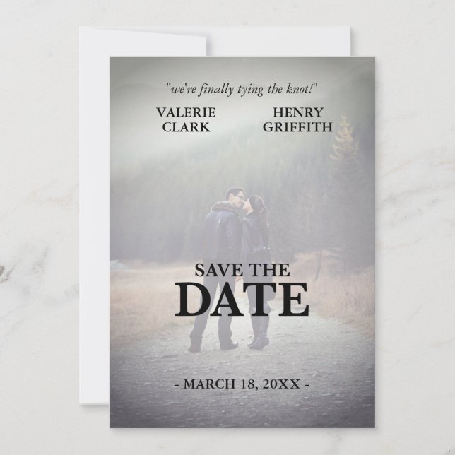 Upcoming Movie Film  Photo Save The Date (Front)