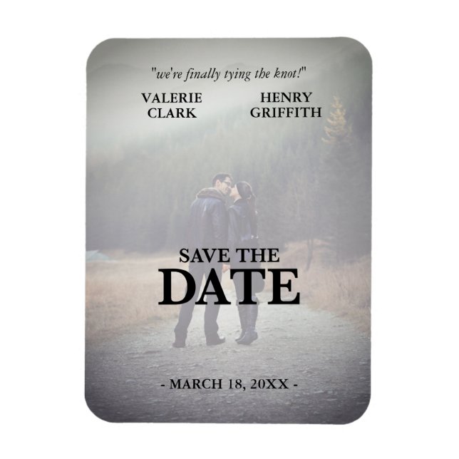Upcoming Movie Film  Photo Save The Date Magnet (Vertical)