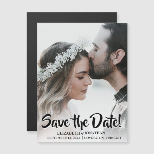 Upcoming Wedding Save Date Magnetic Photo Card