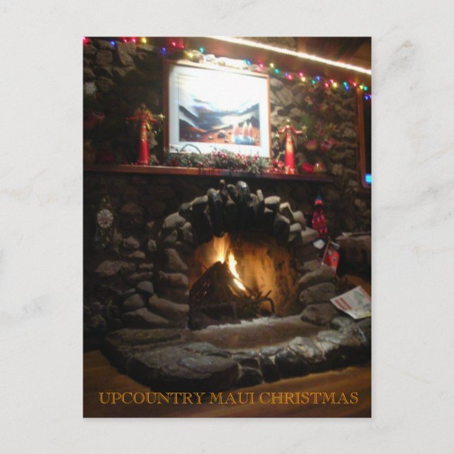 Upcountry Maui Christmas Holiday Postcard (Front)