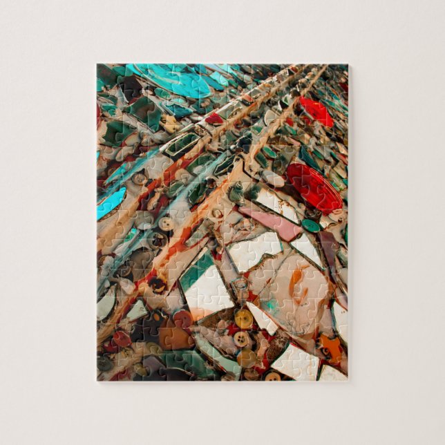 Upcycled Mosaic Jigsaw Puzzle (Vertical)