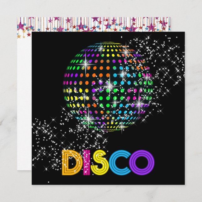 Update - DISCO Party - SRF Invitation (Front/Back)