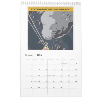 Updated 2014 Space travel posters Calendar | Zazzle