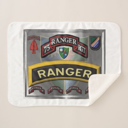 Updated Design 75th Ranger Regiment Sherpa Blanket