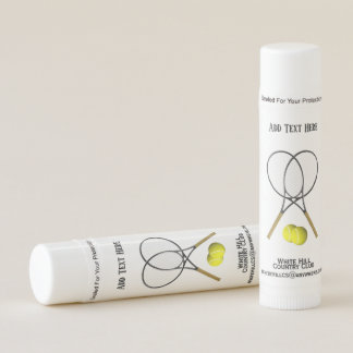 Updated Tennis Doubles 3 Custom Text Areas Lip Balm